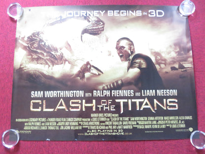 CLASH OF THE TITANS - B UK QUAD ROLLED POSTER SAM WORTHINGTON LIAM NEESON 2010