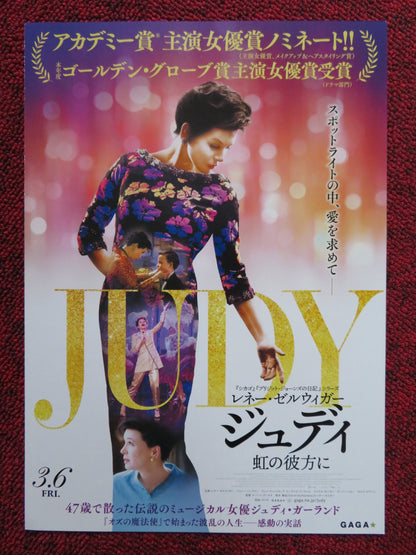 JUDY JAPANESE CHIRASHI (B5) POSTER RENEE ZELLWEGER MICHAEL GAMBON 2019