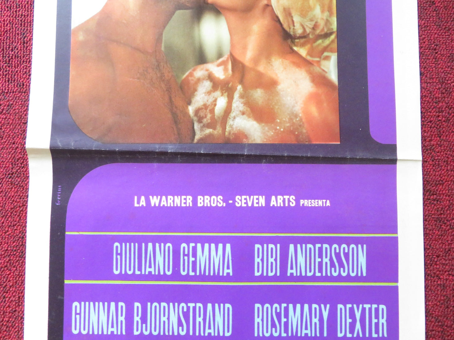 BLOW HOT BLOW COLD - A ITALIAN LOCANDINA POSTER GIULIANO GEMMA B. ANDERSSON 1969