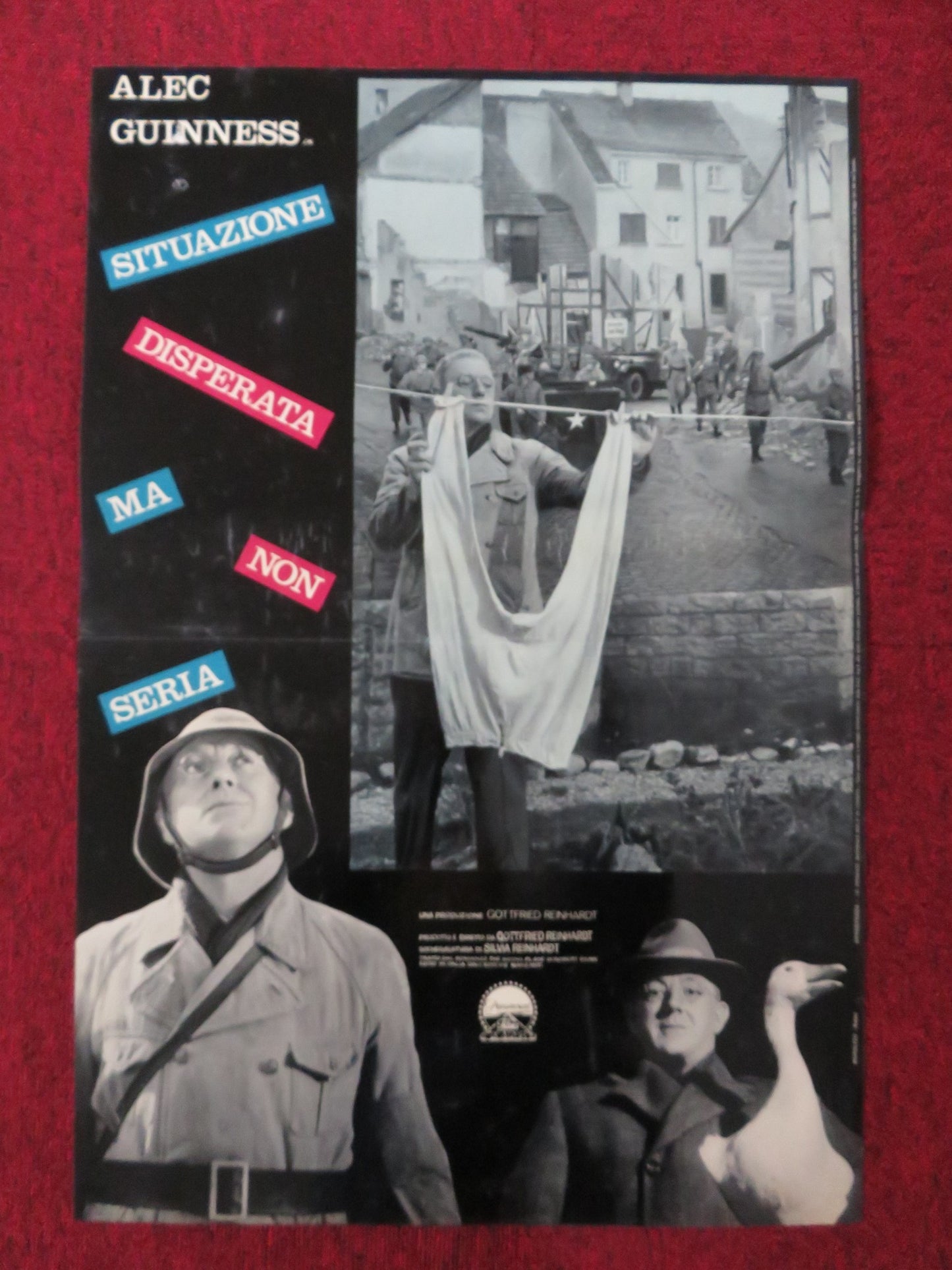 SITUATION HOPELESS - BUT NOT SERIOUS -  D ITALIAN FOTOBUSTA POSTER GUINNESS 1965