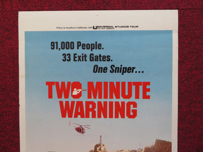 TWO MINUTE WARNING US INSERT (14"x 36") POSTER C. HESTON J. CASSAVETES 1976