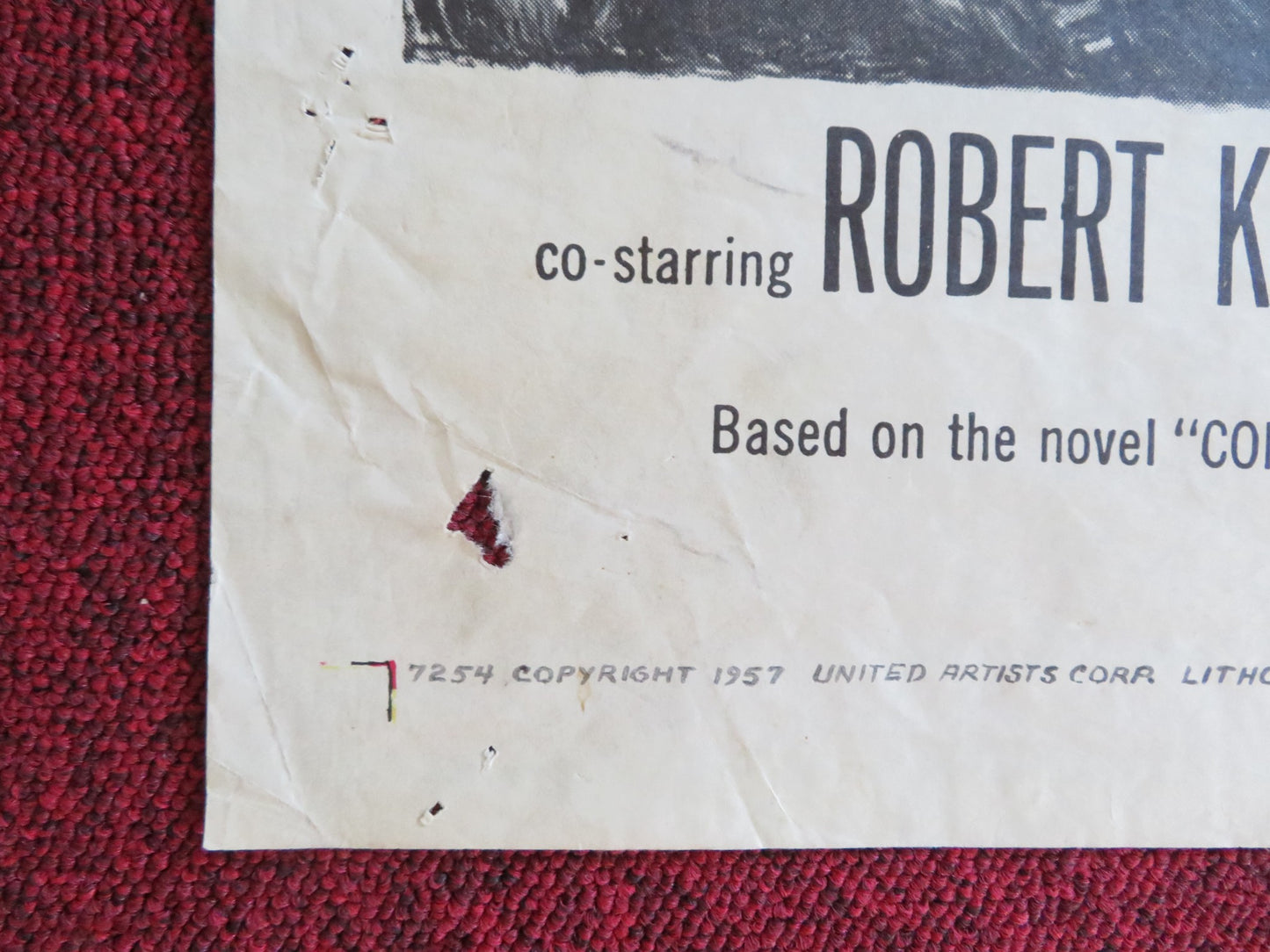 MEN IN WAR FOLDED US ONE SHEET POSTER ROBERT RYAN ALDO RAY 1957