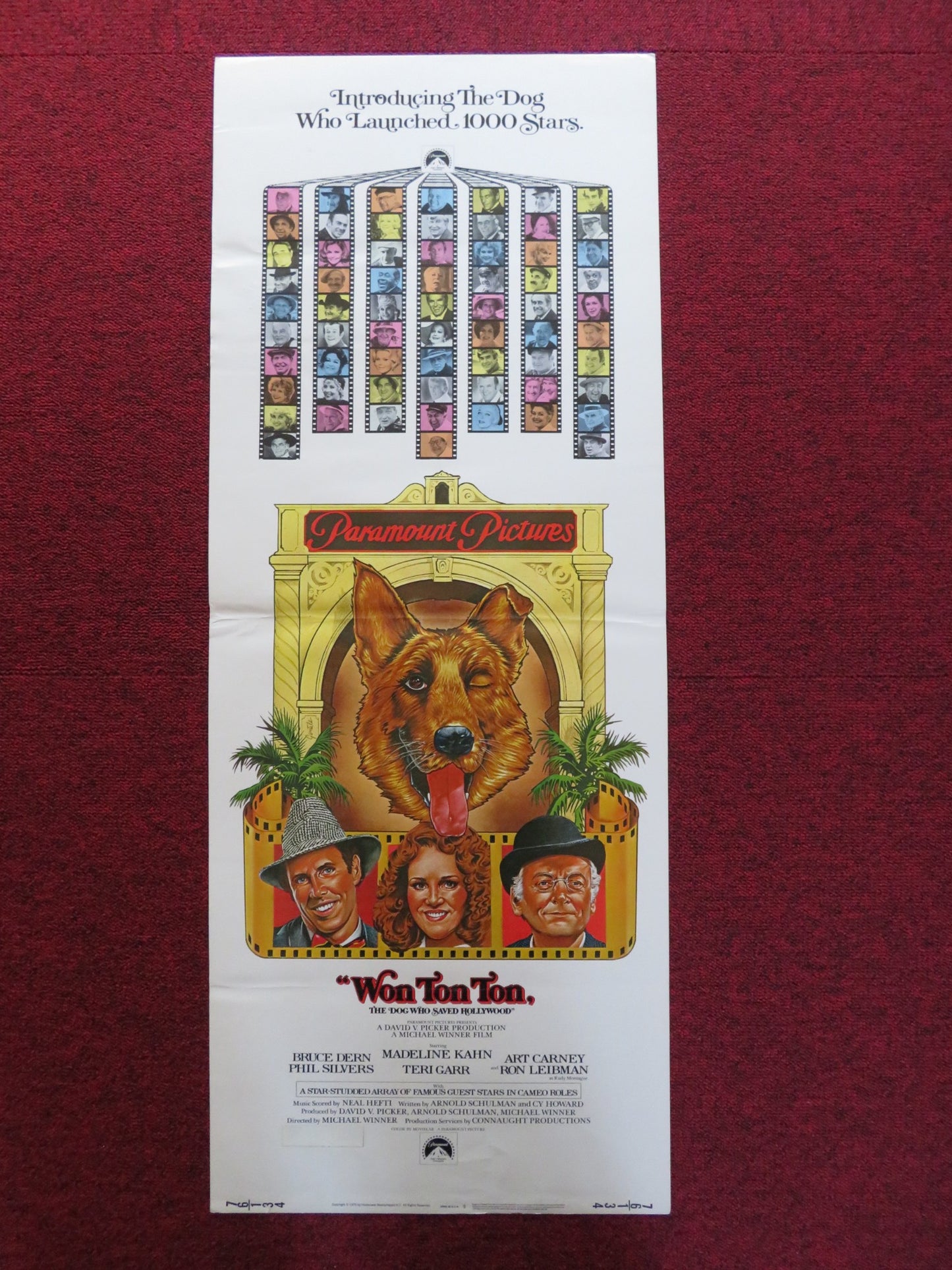 WON TON TON : THE DIG WHO SAVED HOLLYWOOD US INSERT (14"x 36") POSTER DERN 1976