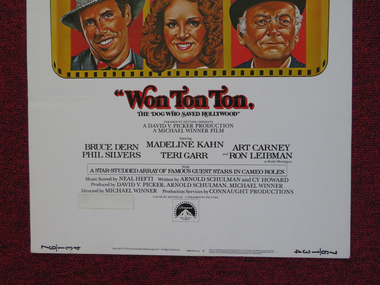 WON TON TON : THE DIG WHO SAVED HOLLYWOOD US INSERT (14"x 36") POSTER DERN 1976