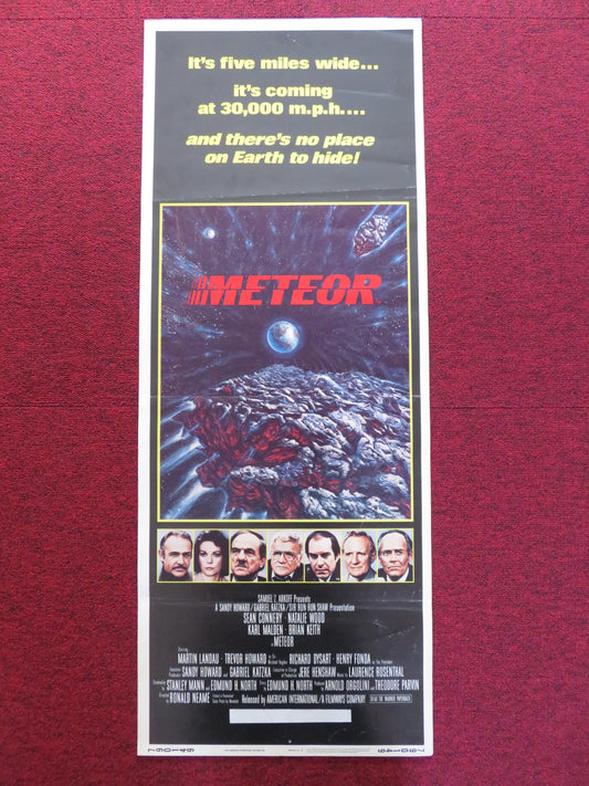 METEOR US INSERT (14"x 36") POSTER MARTIN LANDAU TREVOR HOWARD 1979