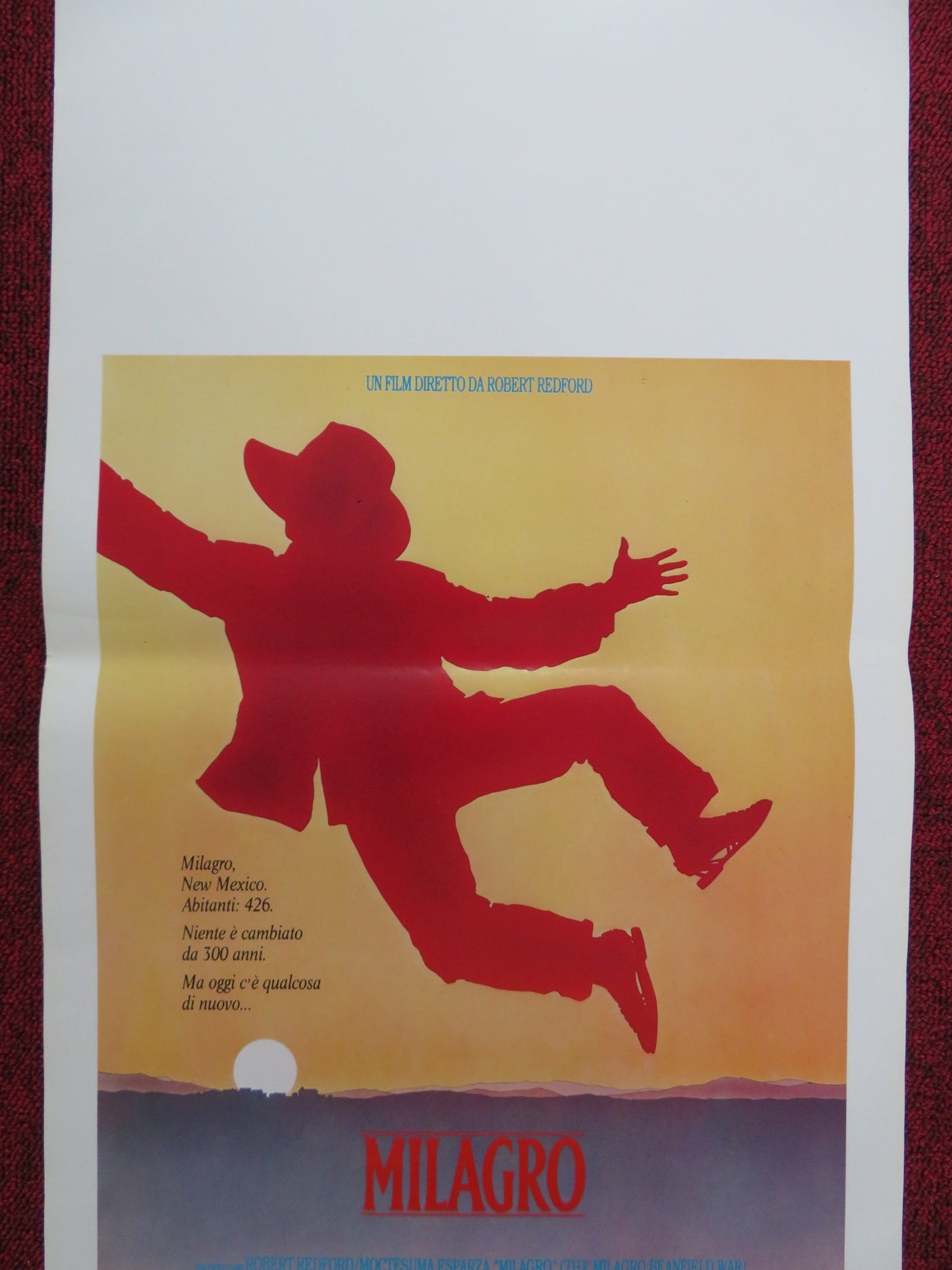 THE MILAGRO BEANFIELD WAR ITALIAN LOCANDINA POSTER RUBEN BLADES BRADFORD 1988