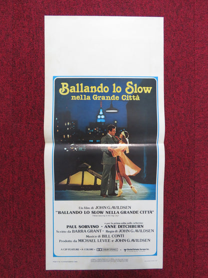 SLOW DANCING IN THE BIG CITY ITALIAN LOCANDINA POSTER P. SORVINO 1979