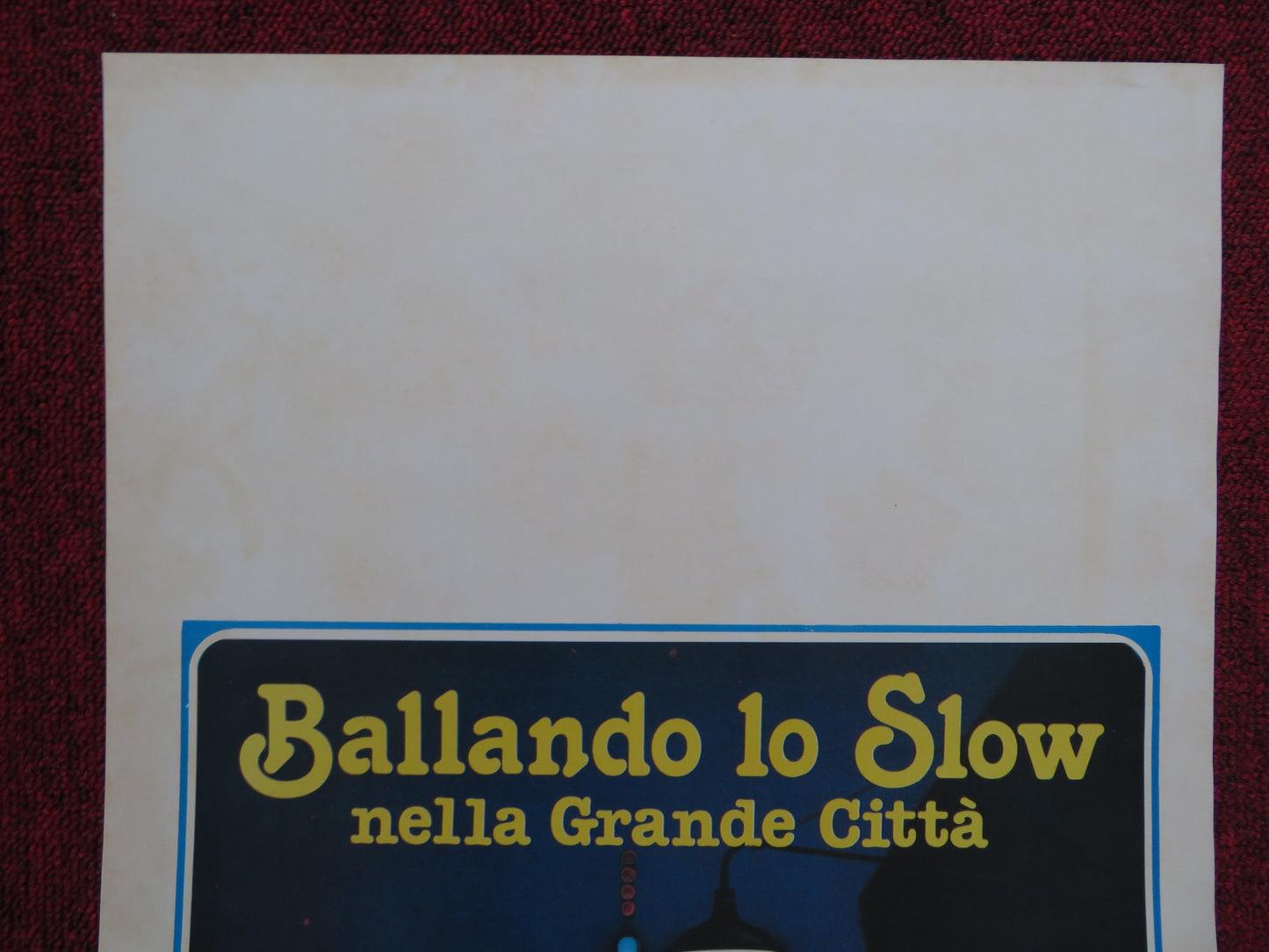 SLOW DANCING IN THE BIG CITY ITALIAN LOCANDINA POSTER P. SORVINO 1979