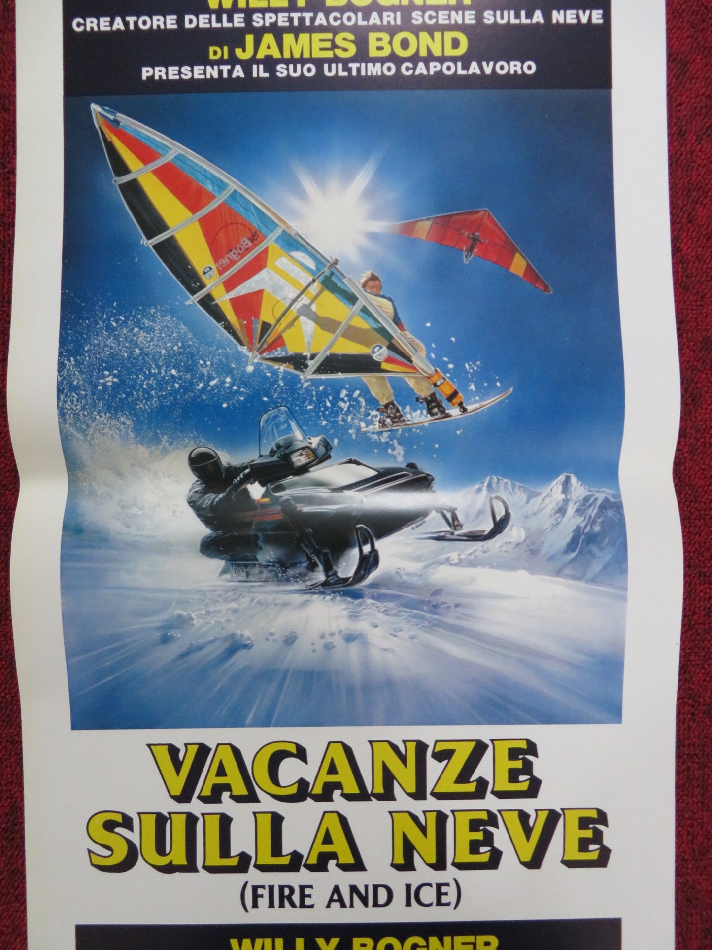 VACANZE SULLA NEVE ITALIAN LOCANDINA POSTER JOHN EAVES SUZY CHAFFEE 1987