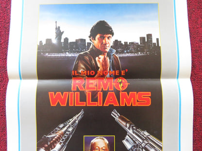 REMO WILLIAMS: THE ADVENTURE BEGINS ITALIAN LOCANDINA POSTER GUY HAMILTON 1985