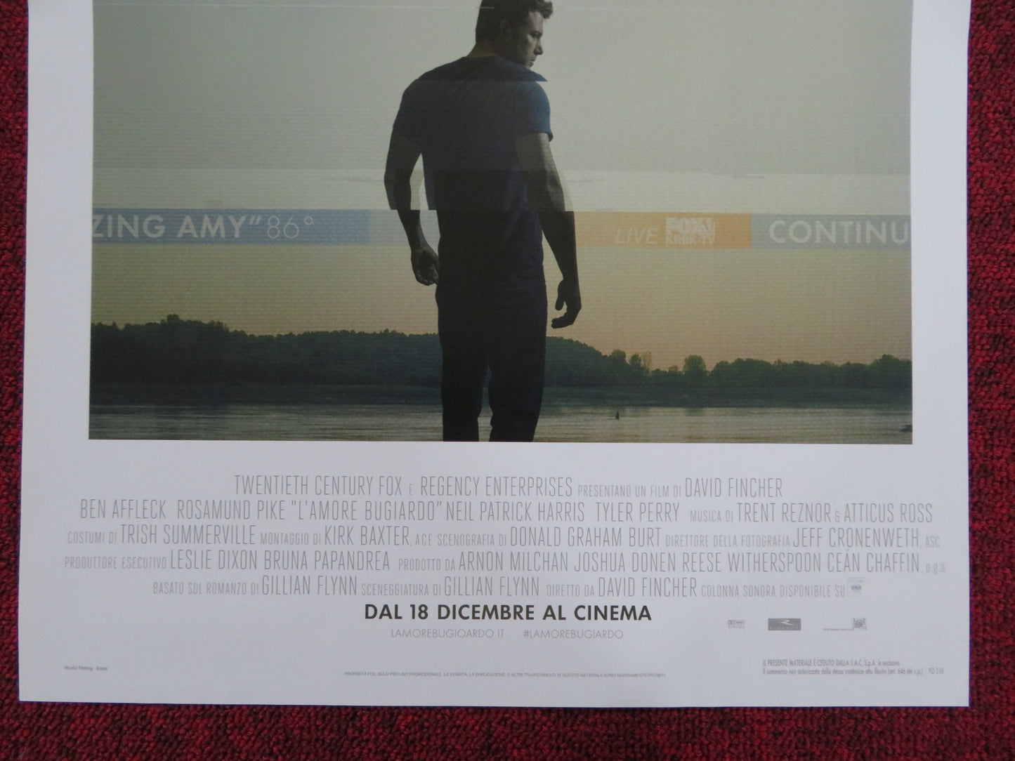 GONE GIRL ITALIAN LOCANDINA POSTER BEN AFFLECK ROSAMUND PIKE 2014