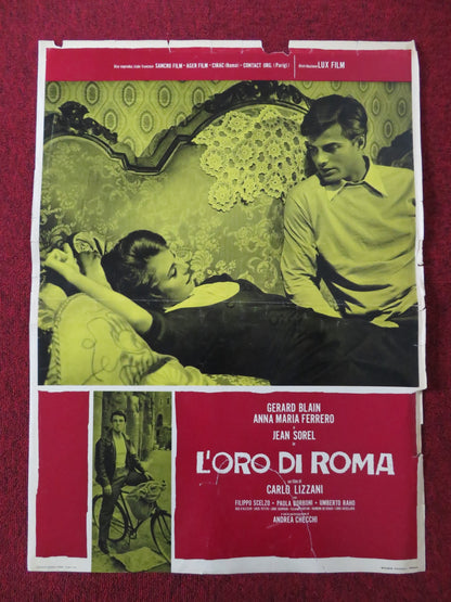 L'ORO DI ROMA - A ITALIAN FOTOBUSTA POSTER GERARD BLAIN ANNA MARIA FERRERO 1961