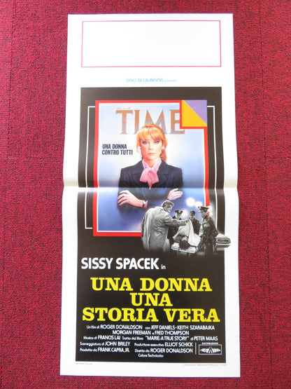 UNA DONNA UNA STORIA VERA ITALIAN LOCANDINA POSTER SISSY SPACEK M. FREEMAN 1985