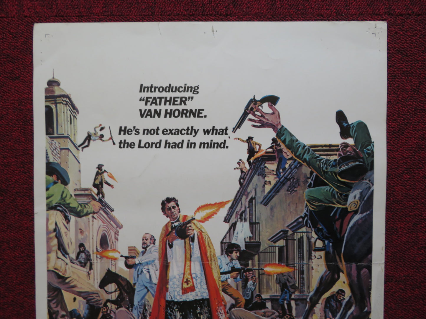 THE WRATH OF GOD US INSERT (14"x 36") POSTER ROBERT MITCHUM FRANK LANGELLA 1972