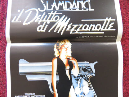 SLAMDANCE ITALIAN LOCANDINA POSTER TOM HULCE MARY ELIZABETH MASTRANTONIO 1987