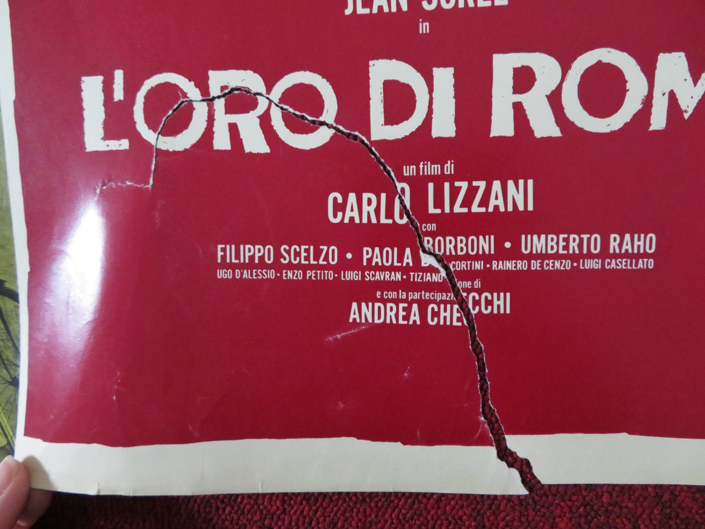 L'ORO DI ROMA - A ITALIAN FOTOBUSTA POSTER GERARD BLAIN ANNA MARIA FERRERO 1961