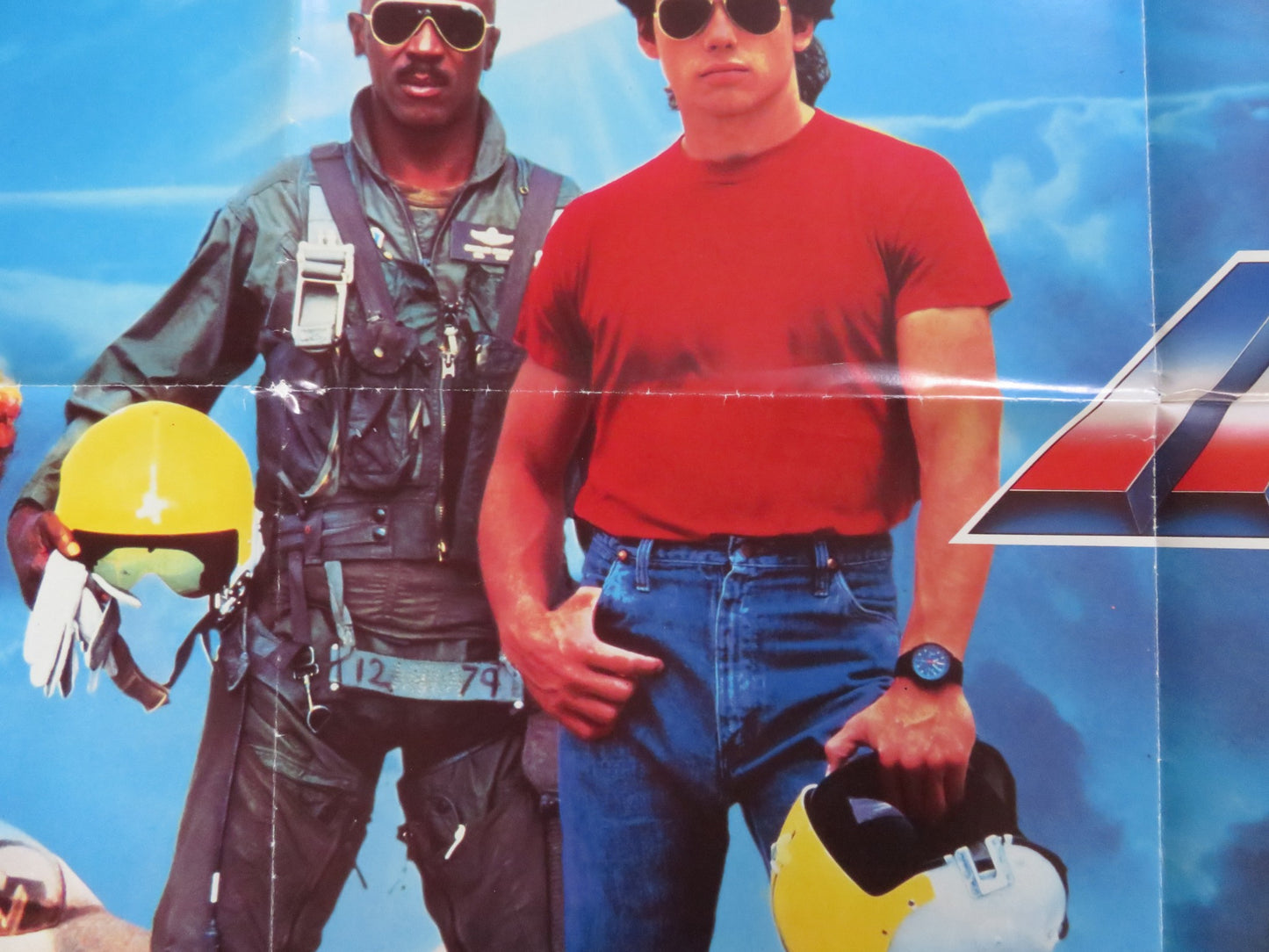 IRON EAGLE UK QUAD POSTER FOLDED JASON GEDRICK LOUIS GOSSETT JR. SUCHET 1986