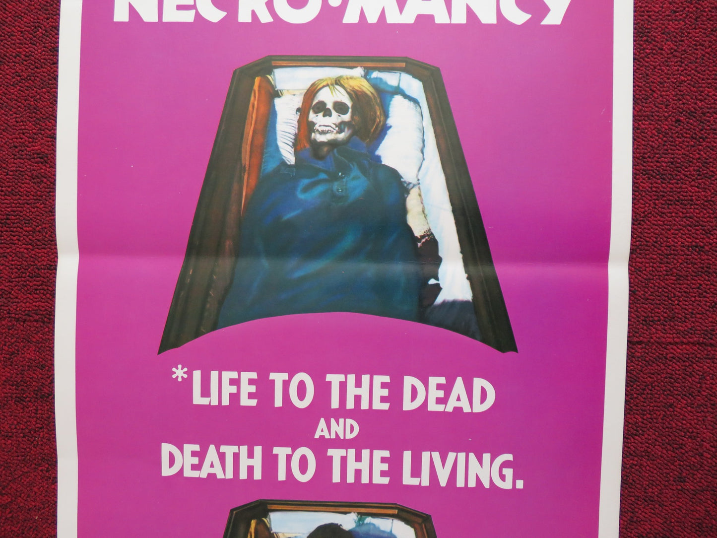 NECROMANCY US INSERT (14"x 36") POSTER ORSON WELLES PAMELA FRANKLIN 1972