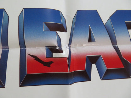 IRON EAGLE UK QUAD POSTER FOLDED JASON GEDRICK LOUIS GOSSETT JR. SUCHET 1986