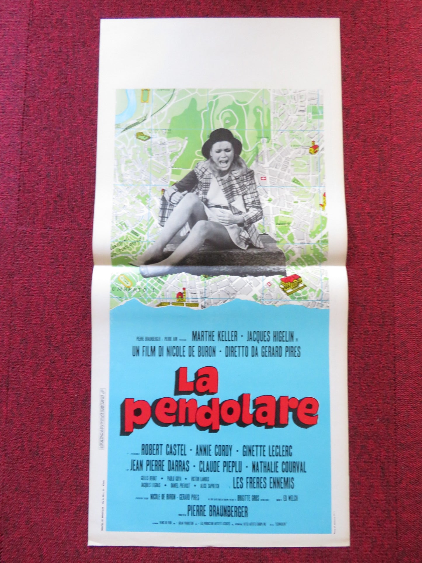 LA PENDOLARE ITALIAN LOCANDINA POSTER MARTHE KELLER JACQUES HIGELIN 1973