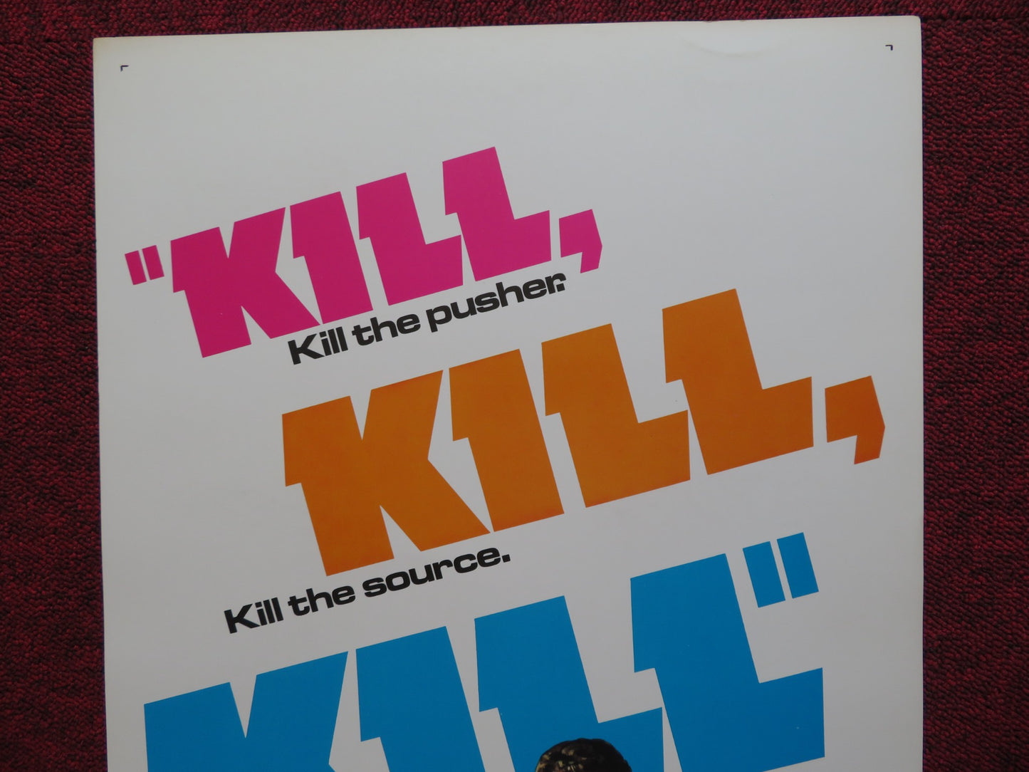 KILL! KILL! KILL! US INSERT (14"x 36") POSTER STEPHEN BOYD JAMES MASON 1972