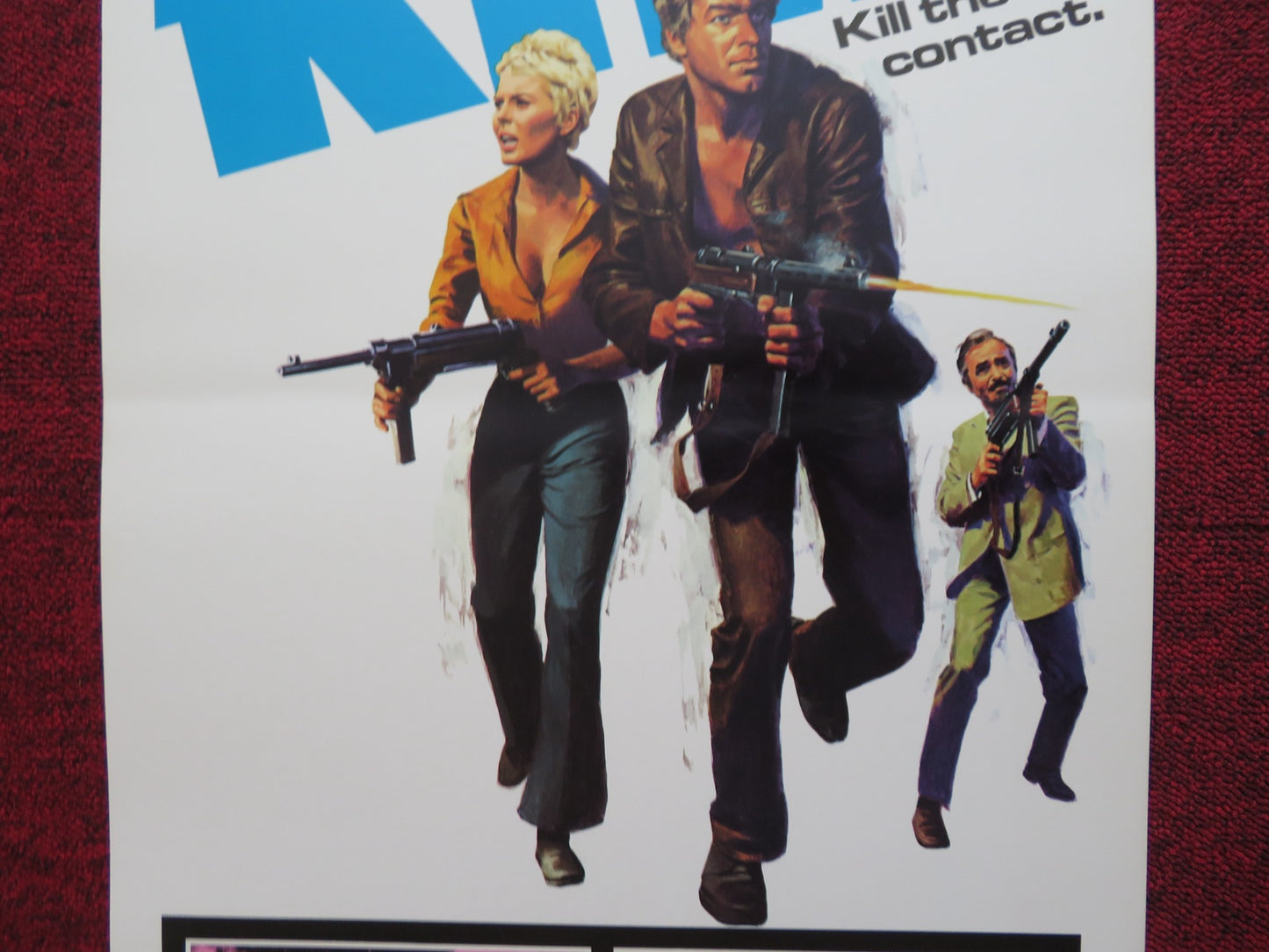 KILL! KILL! KILL! US INSERT (14"x 36") POSTER STEPHEN BOYD JAMES MASON 1972