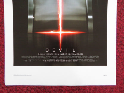 DEVIL ITALIAN LOCANDINA POSTER M. NIGHT SHYAMALAN CHRIS MESSINA 2010