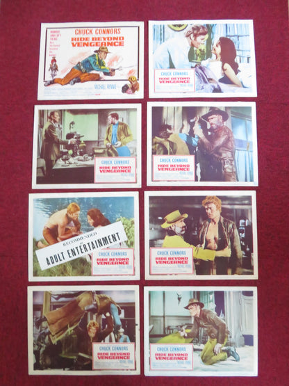 RIDE BEYOND VENGEANCE US LOBBY CARD FULL SET CHUCK CONNORS MICHAEL RENNIE 1966