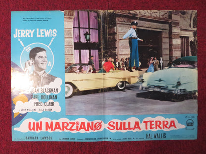 VISIT TO A SMALL PLANET - B ITALIAN FOTOBUSTA POSTER JERRY LEWIS BLACKMAN 1960