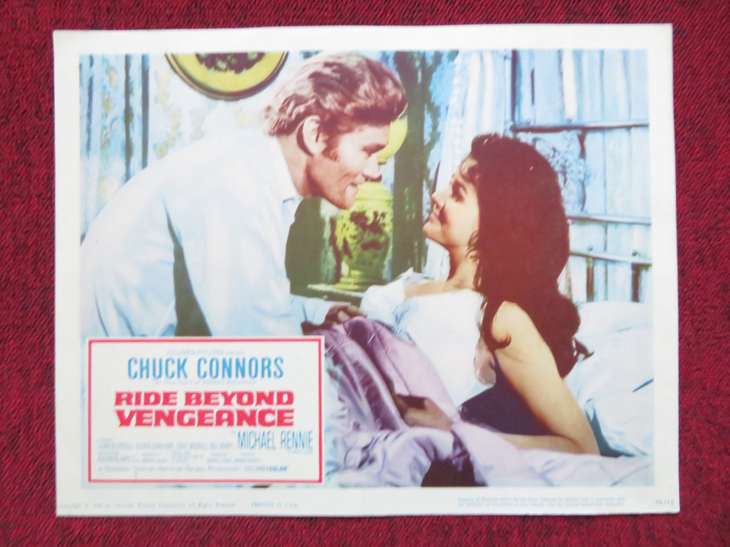 RIDE BEYOND VENGEANCE US LOBBY CARD FULL SET CHUCK CONNORS MICHAEL RENNIE 1966