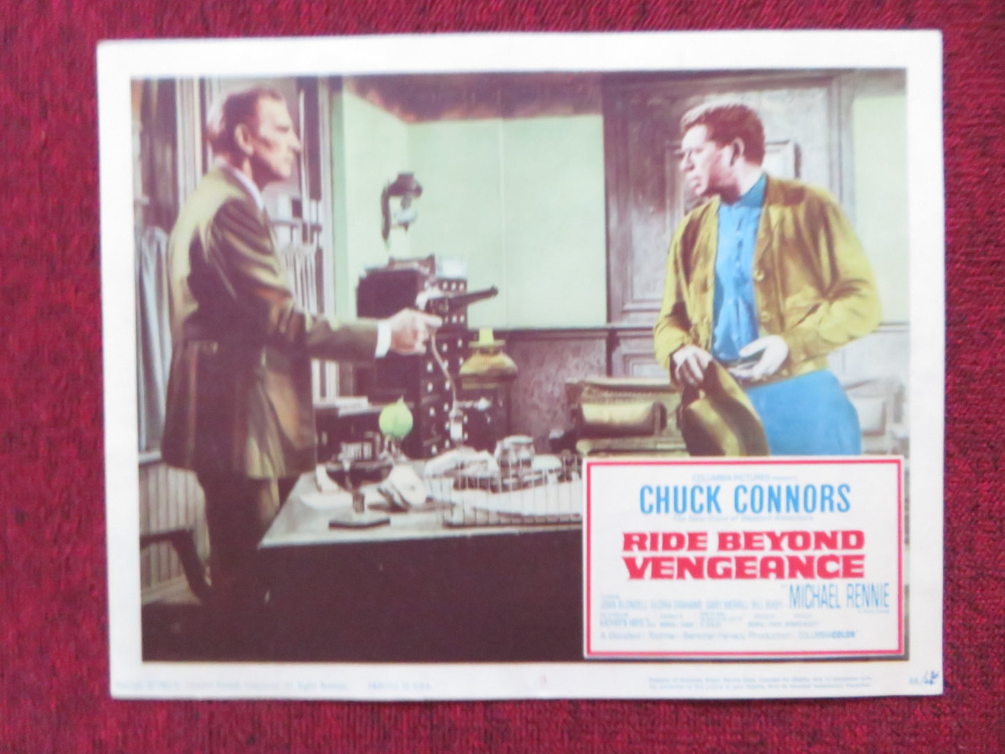 RIDE BEYOND VENGEANCE US LOBBY CARD FULL SET CHUCK CONNORS MICHAEL RENNIE 1966