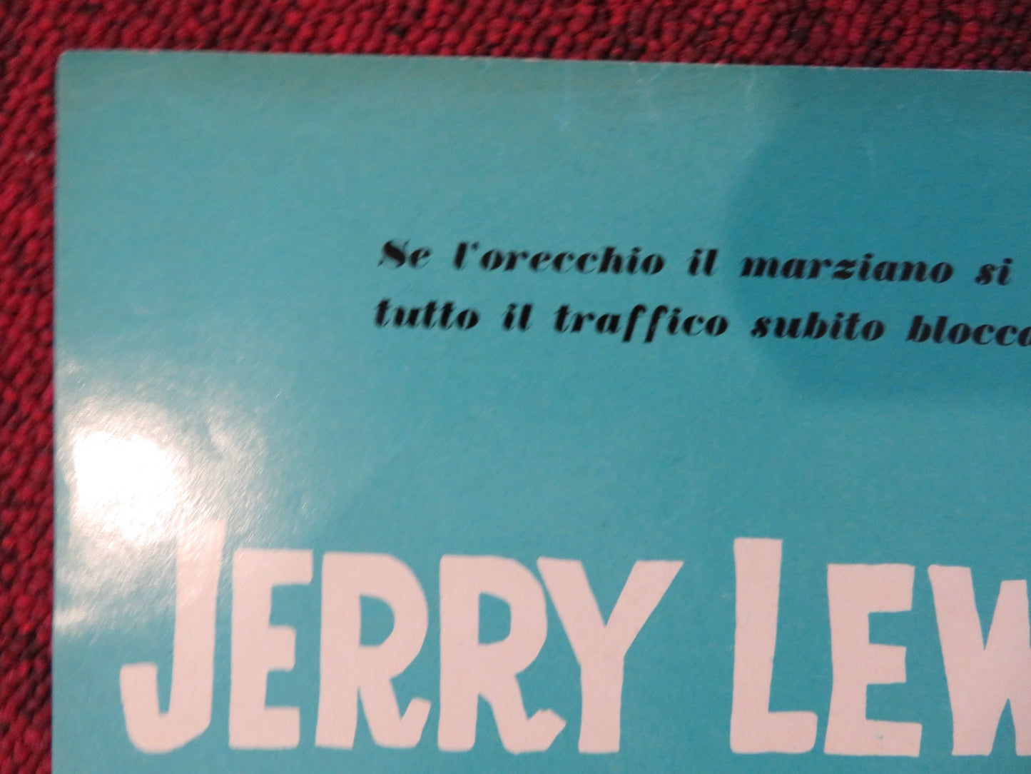 VISIT TO A SMALL PLANET - B ITALIAN FOTOBUSTA POSTER JERRY LEWIS BLACKMAN 1960