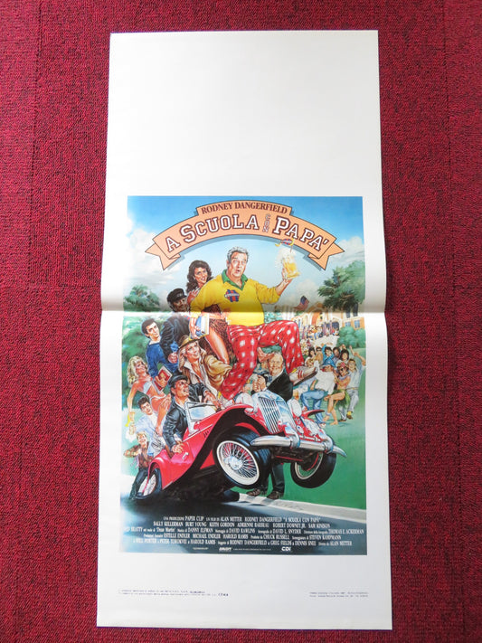 BACK TO SCHOOL-B  ITALIAN LOCANDINA POSTER RODNEY DANGERFIELD S. KELLERMAN 1986