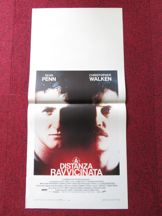 AT CLOSE RANGE ITALIAN LOCANDINA POSTER SEAN PENN CHRISTOPHER WALKEN 1986