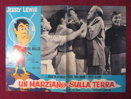 VISIT TO A SMALL PLANET - C ITALIAN FOTOBUSTA POSTER JERRY LEWIS BLACKMAN 1960