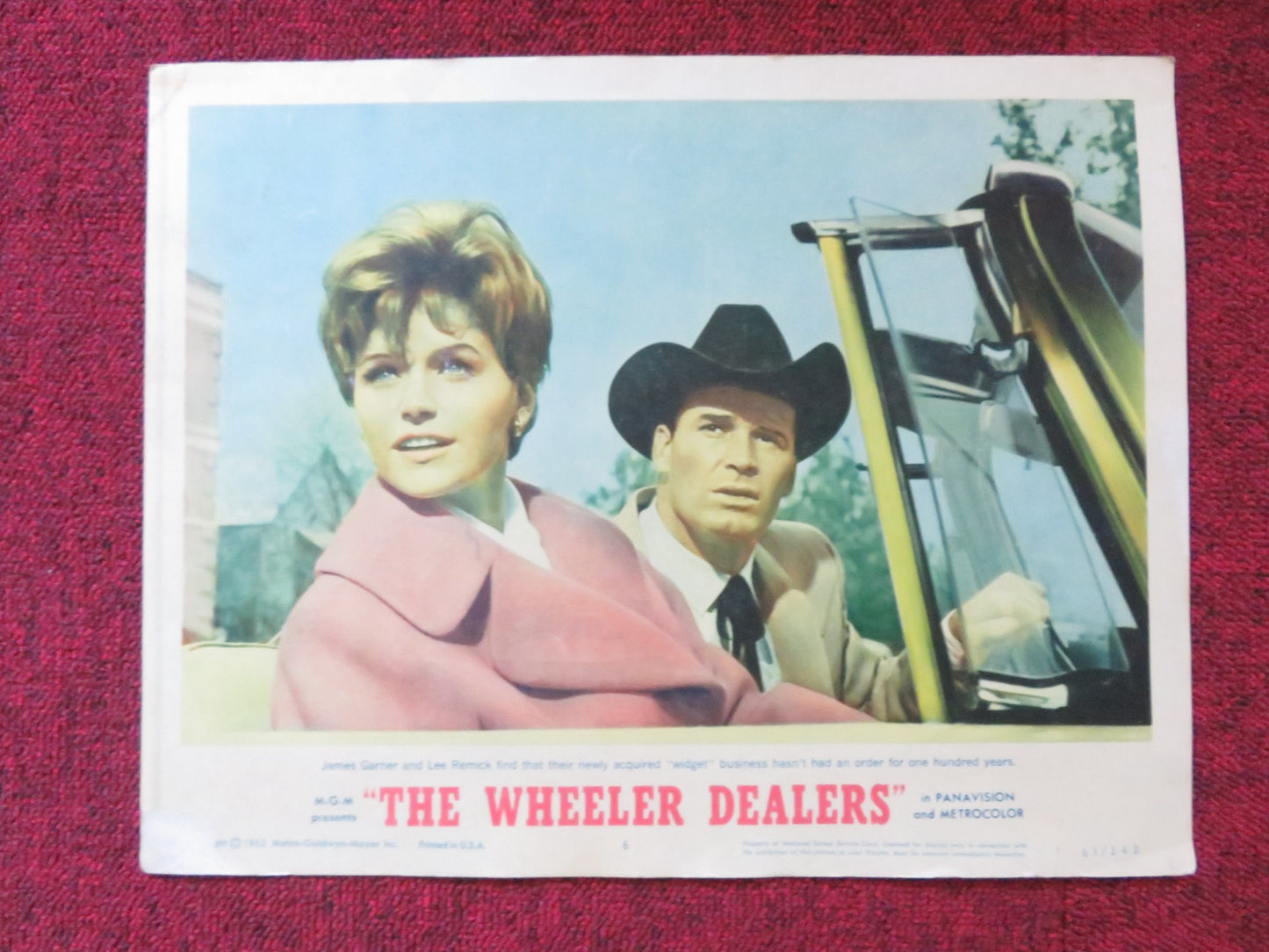 THE WHEELERS DEALERS US LOBBY CARD FULL SET JAMES GARNER LEE REMICK 1963