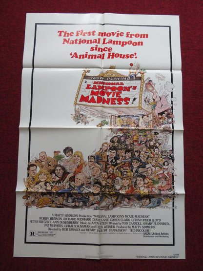 NATIONAL LAMPOON'S MOVIE MADNESS FOLDED US ONE SHEET POSTER PETER RIEGERT 1982