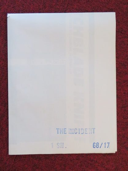 THE INCIDENT FOLDED US ONE SHEET POSTER TONY MUSANTE MARTIN SHEEN 1968