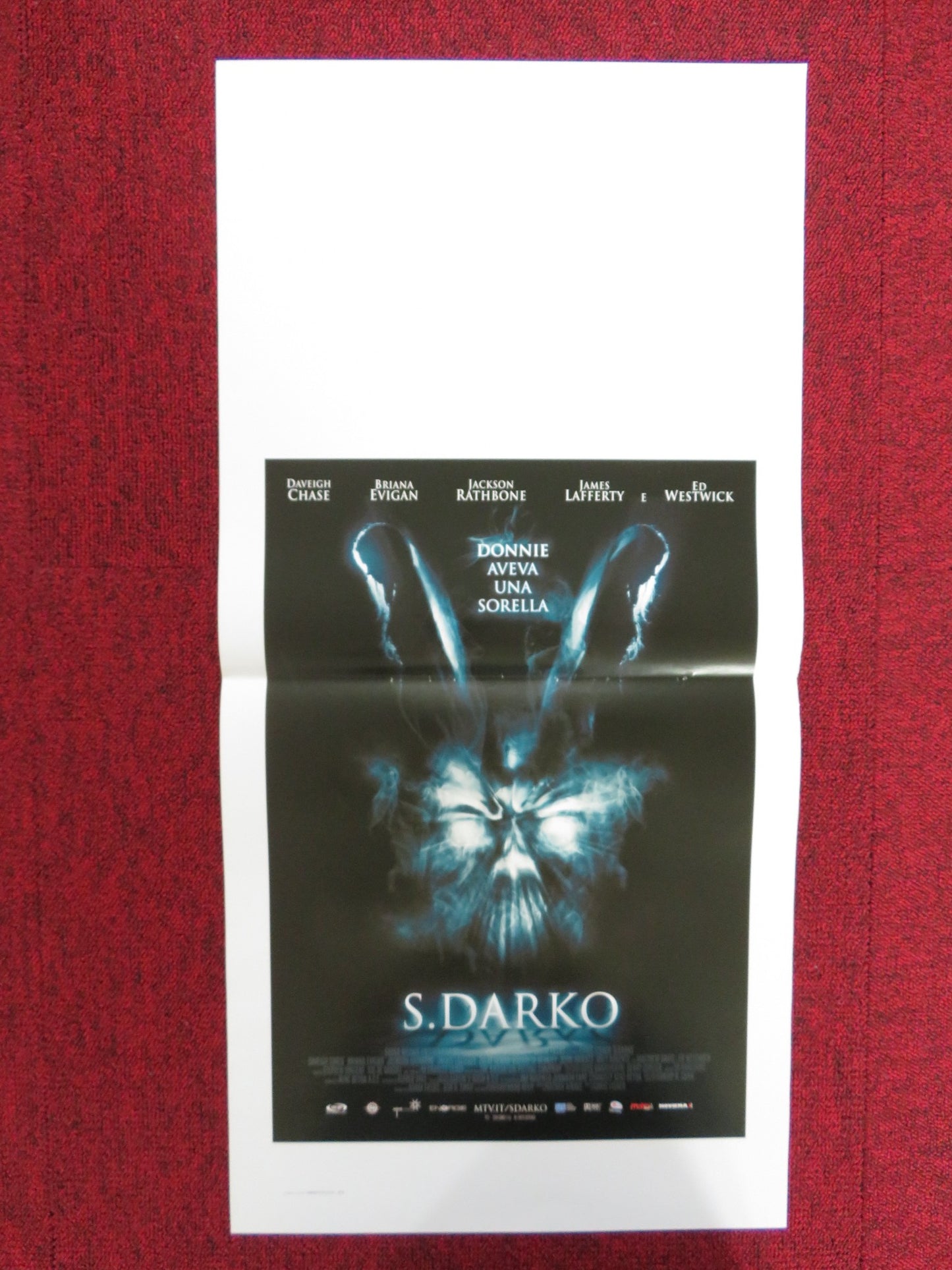 S. DARKO ITALIAN LOCANDINA POSTER DAVEIGH CHASE BRIANA EVIGAN 2009