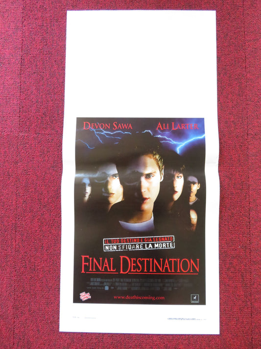 FINAL DESTINATION ITALIAN LOCANDINA POSTER DEVON SAWA ALI LARTER 2000