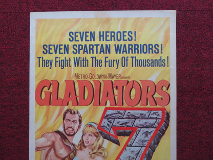 GLADIATORS 7 US INSERT (14"x 36") POSTER RICHARD HARRISON 1963