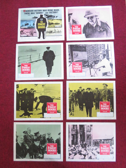 THE FINEST HOURS US LOBBY CARD FULL SET ORSON WELLES WINSTON CHURCHILL 1964