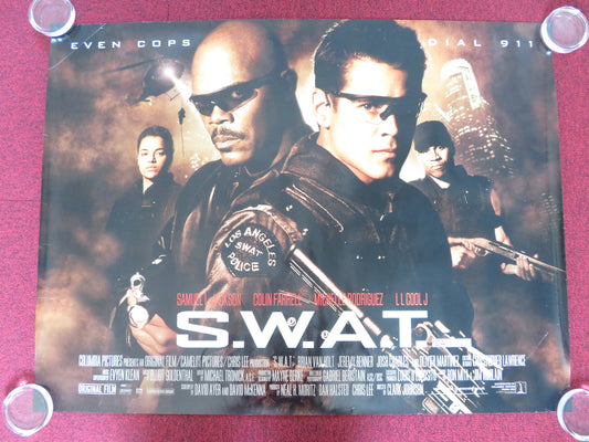 S.W.A.T. UK QUAD (30"x 40") ROLLED POSTER COLIN FARRELL SAMUEL L. JACKSON 2003