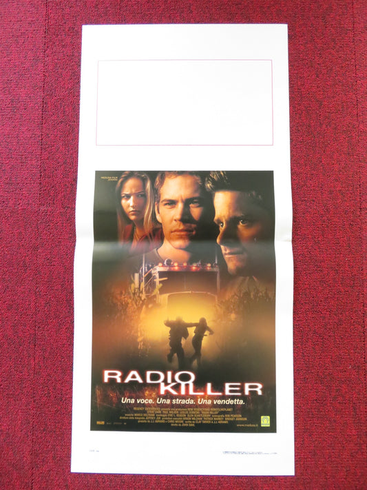 ROADKILL ITALIAN LOCANDINA POSTER STEVE ZAHN PAUL WALKER 2001