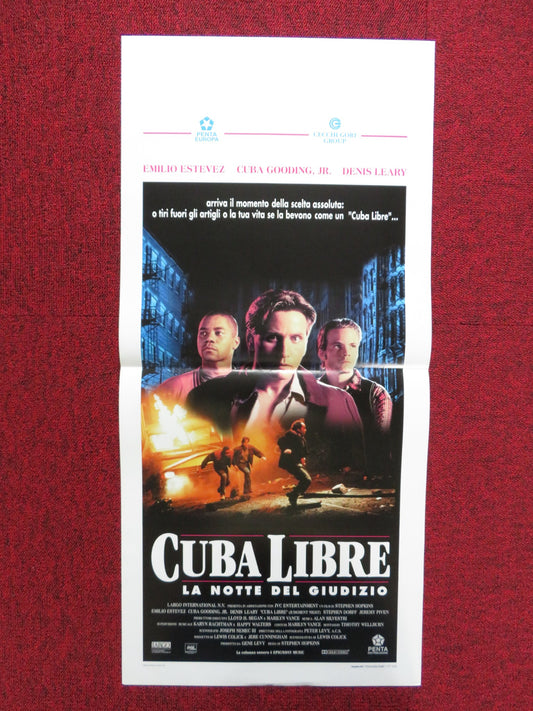 JUDGMENT NIGHT ITALIAN LOCANDINA POSTER EMILIO ESTEVEZ CUBA GOODING JR. 1994