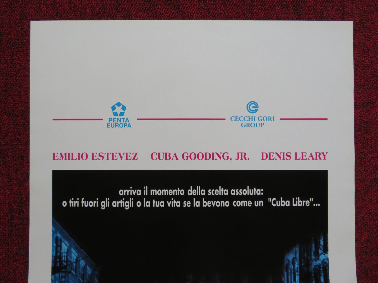 JUDGMENT NIGHT ITALIAN LOCANDINA POSTER EMILIO ESTEVEZ CUBA GOODING JR. 1994