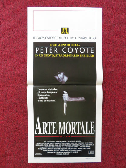 ARTE MORTALE ITALIAN LOCANDINA POSTER PETER COYOTE TCHEKY KARYO 1993