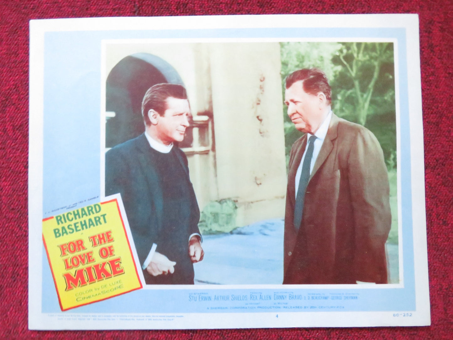 FOR THE LOVE OF MIKE US LOBBY CARD FULL SET RICHARD BASEHEART STUARY ERWIN 1960