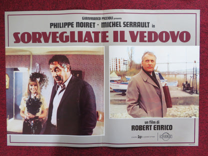 SORVEGLIATE IL VEDOVO - D ITALIAN FOTOBUSTA POSTER P. NOIRET M. SERRAULT 1980