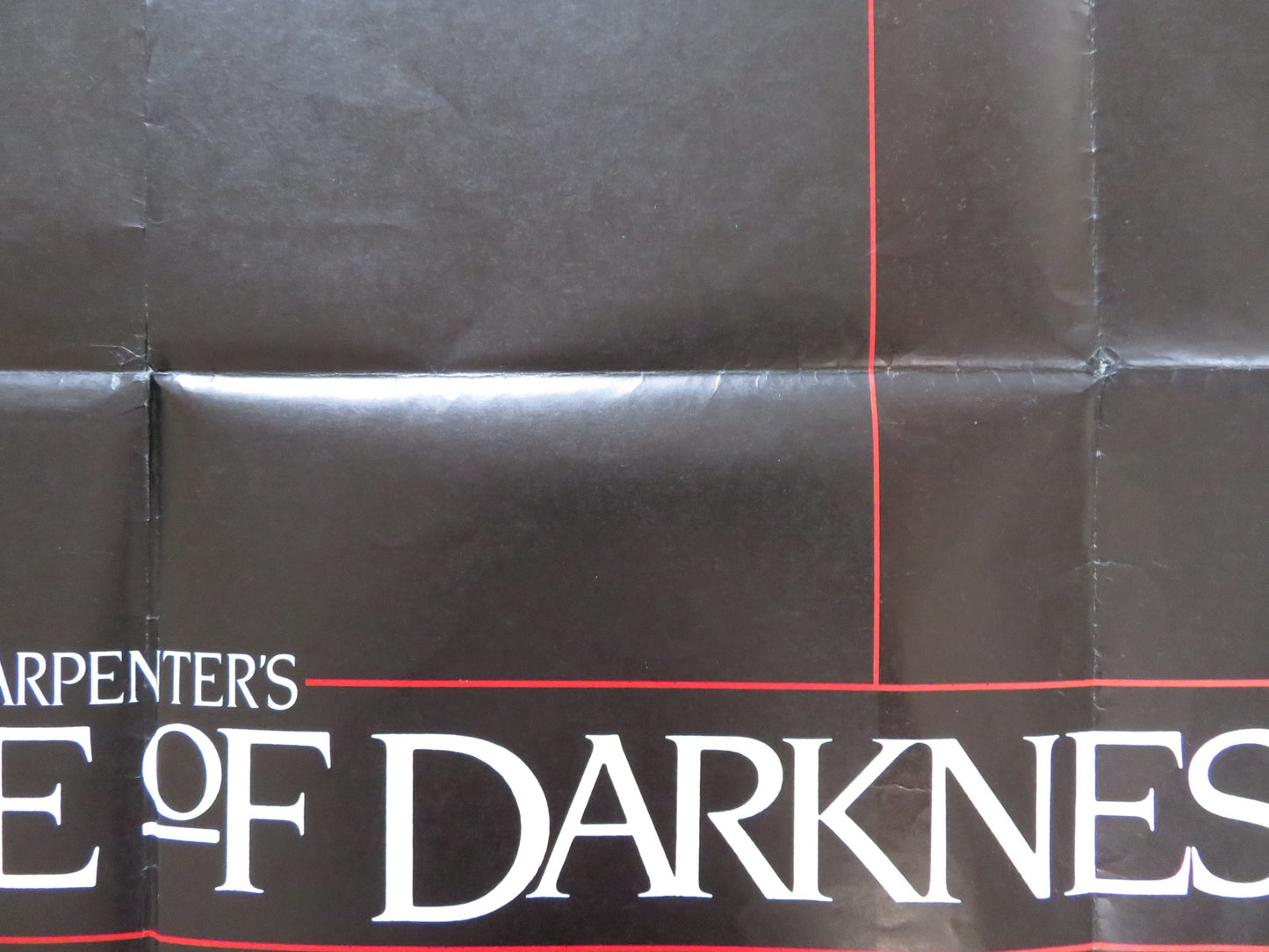 PRINCE OF DARKNESS UK QUAD POSTER FOLDED CARPENTER DONALD PLEASENCE 1987